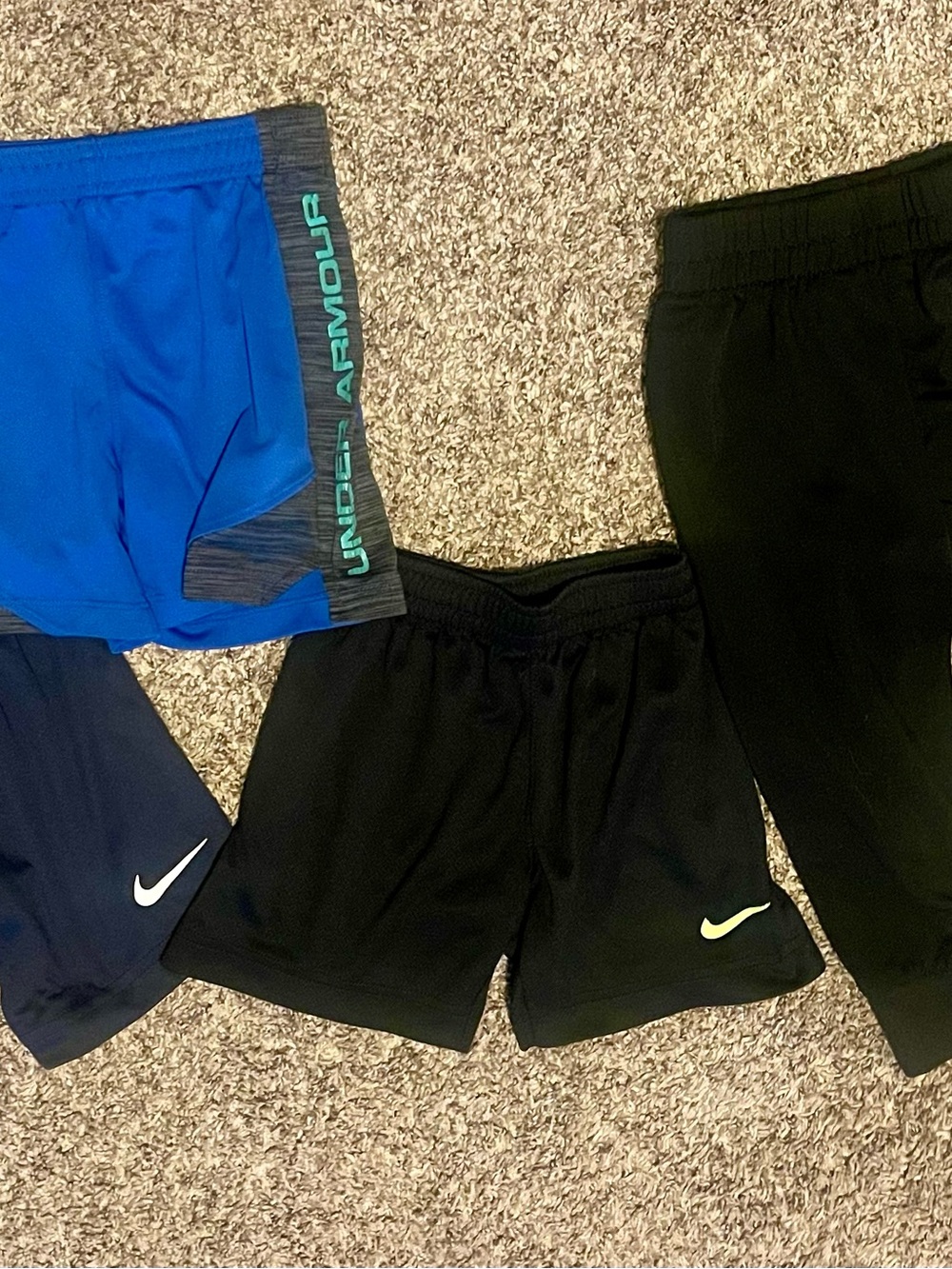 Under Armour Blue Athletic Shorts and Nike shorts pants size 2t-4